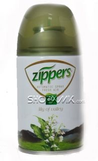 ПЪЛНИТЕЛ-ОСВЕЖИТЕЛ ZIPPERS 260ML - LILY OF VALLEY