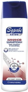 Здраве Актив стимулиращ шампоан против пърхот с екстракт от кората на хининово дърво 200мл