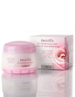 Vip's Prestige Rose&Pearl Крем 24 часа овлажняване +SPF 15 50мл