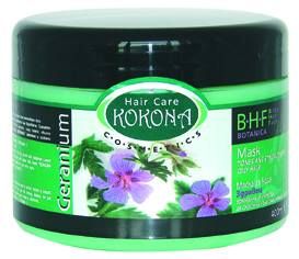  KOKONA B.H.F BOTANICA  МАСКА  ЗА КОСА GERANIUM тонизираща 400 ml