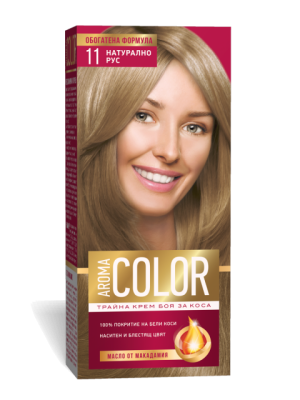 БОЯ ЗА КОСА AROMA COLOR № 11 НАТУРАЛНО РУС