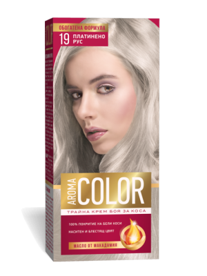БОЯ ЗА КОСА AROMA COLOR № 19 ПЛАТИНЕНО РУС