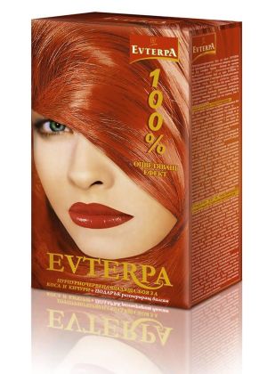 EVterpa Пурпурночервена щадяща боя за коса и кичури 
