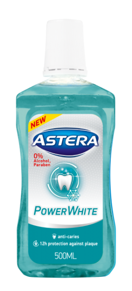 ASTERA POWER WHITE Вода за уста 300мл.