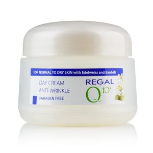 REGAL Q10 ДНЕВЕН КРЕМ ПРОТИВ БРЪЧКИ С МАСЛО ОТ БАОБАБ И ЕДЕЛВАЙС 50ml