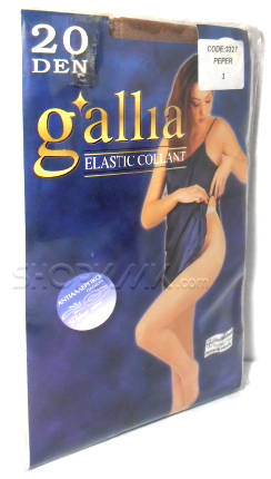 GALLIA ELASTIC COLLANT ДАМСКИ ЧОРАПОГАЩИ 20ДЕНА ПИПЕР 4 РАЗМЕР Без ограничител