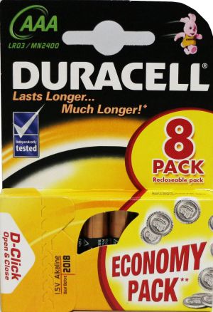 DURACELL AAA LR03 8 бр опаковка