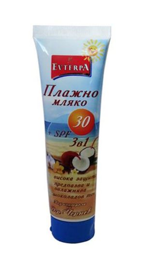 Евтерпа Плажно мляко +SPF 30 100мл
