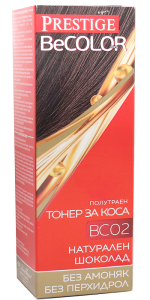 PRESTIGE ТОНЕР ЗА КОСА 100МЛ-BC02 НАТУРАЛЕН ШОКОЛАД