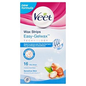 Veet Easy - Gelwax Ленти за бикини линия и подмишници за чувствителна кожа 16 бр.