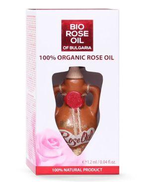Българско Розово Масло - ОРГАНИК "BIO ROSE OIL OF BULGARIA" 1,2 мл
