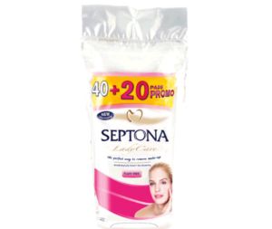 Septona Lady Care Pads Памучни овални дискове 60 бр