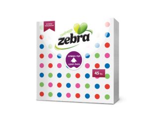 ZABRA Салфетки 45 бр 1пл 33x33см 