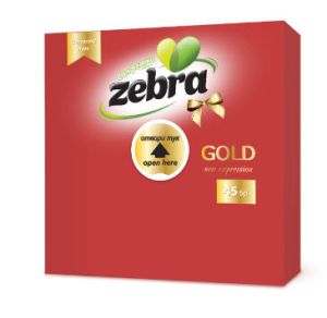 Zebra Gold Салфетки 2пласта 45бр