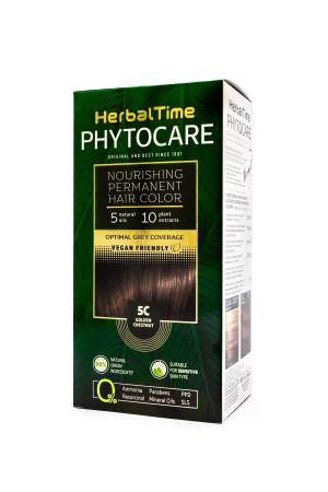 HERBAL TIME PHYTOCARE Боя за коса Златен кестен 5C