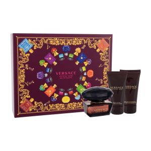 Versace Crystal Noir Gift Set Подаръчен комплет за жени EDT 50 50 ml+BL 50ml+SG 50 ml