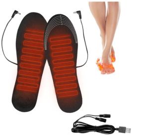 Електрически отопляеми стелки за обувки и крака USB