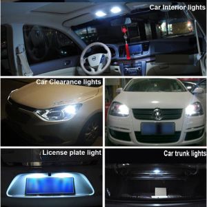Комплект 2 броя диодни Led T10 5W , лед крушки за интериор,осветление номер