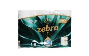 ZEBRA TRIO Кухненска ролка 3бр 3пластова
