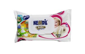 Nemdil Мокри кърпи с капак 64 броя
