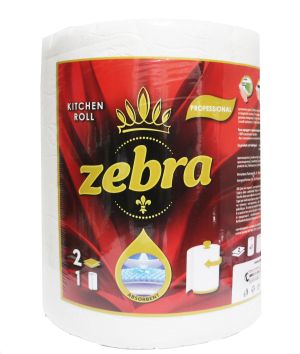 ZEBRA PROFESSIONAL  КУХНЕНСКА РОЛКА 550 грама 250 къса 2 пласта 57 метра