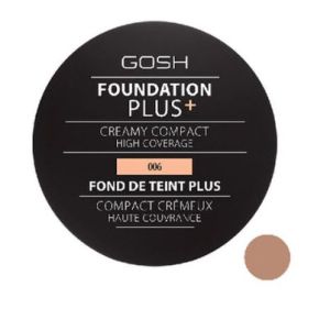 Gosh Foundation Plus + Creamy Compact High Coverage 006 Honey Компактен фон дьо тен 9 гр