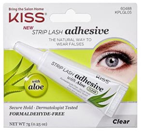 Kiss Strip Lash Adhesive Прозрачно лепило за изкуствени мигли с алое вера