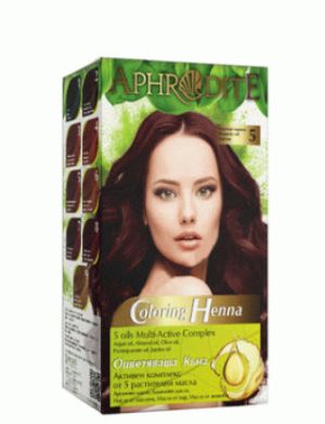 Afrodita Color Henna Оцветяваща къна №5 Бургунд   САМО ПО ЗАЯВКА, ЗАРЕЖДАНЕ 1 ПЪТ МЕСЕЧНО ОКОЛО 15-ТО ЧИСЛО