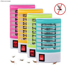  Електрическа мини нощна LED лампа за унищожаване на комари Fly Bug Капан за насекоми 