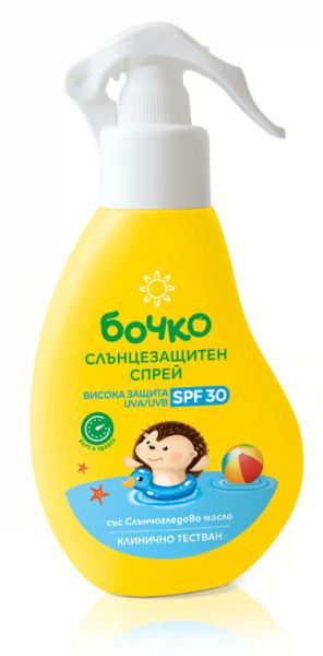 Бочко Слънцезащитен спрей Средна защита SPF30 150мл