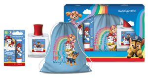 Детски комплект за момиче Paw Patrol Тоалетна вода 50 мл + Балсам за устни Ванилия 5.7 мл + Paw Patrol Раничка