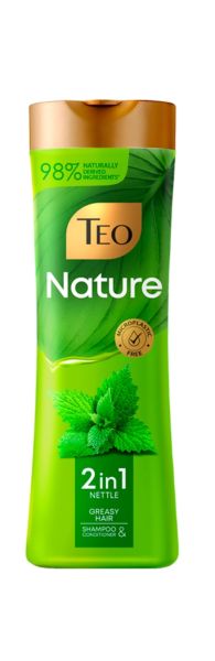 Teo Botanical Argan Oil & Netle Shampoo Шампоан Тео за мазна коса 350 мл