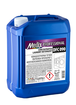 Medix Professional CONCENTRATED LAUNDRY DETERGENT DFC 090 Концентриран течен перилен препарат с мултиензимен комплекс 5 л. 