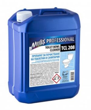  Medix Professional TOILET BOWL CLEANER TCL 208 Препарат за почистване на тоалетни и санитария (океан) 5 л. 