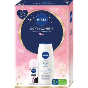 Подаръчен комплект Nivea Creme Soft  Душ гел 250мл.+ролон 75мл.
