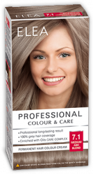 Elea Proffesional Colour&Care Боя за коса- № 7/1 Средно пепелно рус