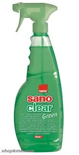 SANO CLEAR GREEN ПРЕПАРАТ ЗА СТЪКЛА С ПОМПА 1 лт